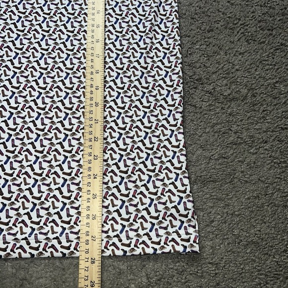 New Rhoback Western Cowboy Hat Boots Men's Performance Polo Size M - Picture 4 of 6